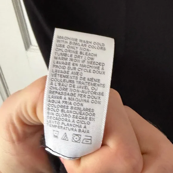 Standard James Perse Classic Black Mini Bodycon Dress Minimalist Stretch Cotton - Picture 7 of 10